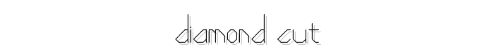 Diamond Cut font